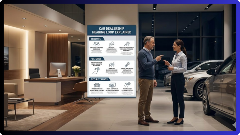 car dealership with hearing loop